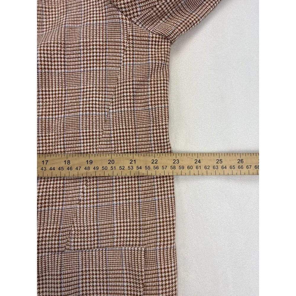 We The‎ Free Men's Plaid Tailored Blazer Sport Coat Large